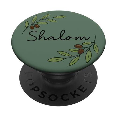 Shalom Olivenzweig, biblisches Friedens-Design PopSockets Klebender PopGrip Shalom Olivenzweig, biblisches Friedens-Design PopSockets Klebender PopGrip von ass