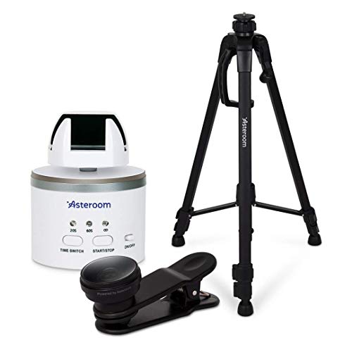 Asteroom 360 Kamera 3D Virtual Tour Real Estate Kit - Ausrüstung beinhaltet: Stativ, Digitalkamera-Rotator, Fischaugen-Cam-Objektiv (Asteroom iPhone/Samsung Handyhülle nicht im Lieferumfang enthalten, von asteroom