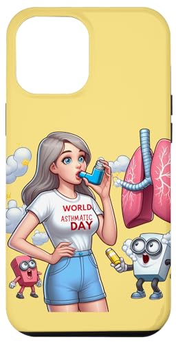 Hülle für iPhone 12 Pro Max Welt asthmatischer Tag Asthma Inhalator Keuchen Asthma Bewusstsein von asthma day