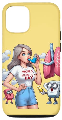 Hülle für iPhone 13 Pro Welt asthmatischer Tag Asthma Inhalator Keuchen Asthma Bewusstsein von asthma day