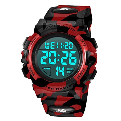 aswan watch Digitaluhr Kinder Jungen mit Wecker,Stoppuhr,LED Licht,Datum-Sport Armbanduhr mit Silikonarmband-M aswan watch Digitaluhr Kinder Jungen mit Wecker,Stoppuhr,LED Licht,Datum-Sport Armbanduhr mit Silikonarmband-M von aswan watch