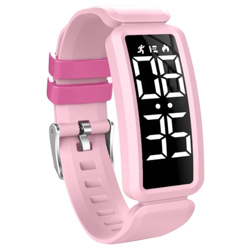 aswan watch Digitaluhr Kinder Mädchen Jungen mit Schrittzähler,Wecker,Stoppuhr, Distanz,Datum-Sport Armbanduhr ohne App und Handy mit Silikonarmband von aswan watch