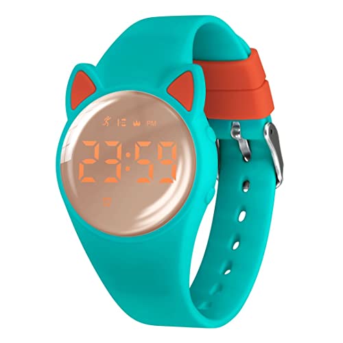 aswan watch Digitaluhr Kinder Mädchen Jungen mit Schrittzähler,Wecker,Stoppuhr, Licht,Datum-Sport Armbanduhr ohne App und Handy mit Silikonarmband von aswan watch