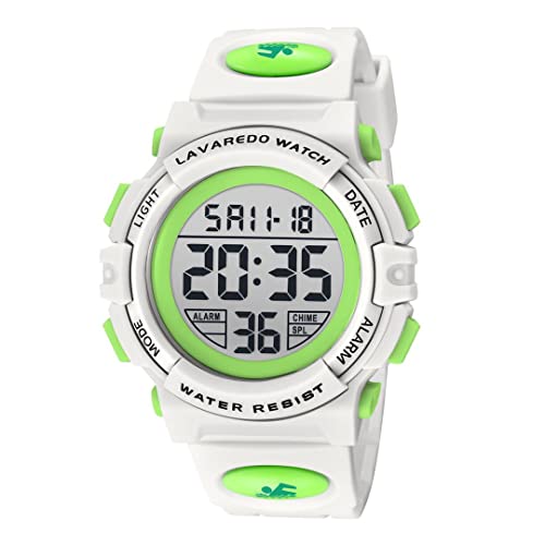 aswan watch Digitaluhr Kinder Mädchen Jungen mit Wecker,Stoppuhr,LED Licht,Datum-Sport Armbanduhr mit Silikonarmband-M von aswan watch