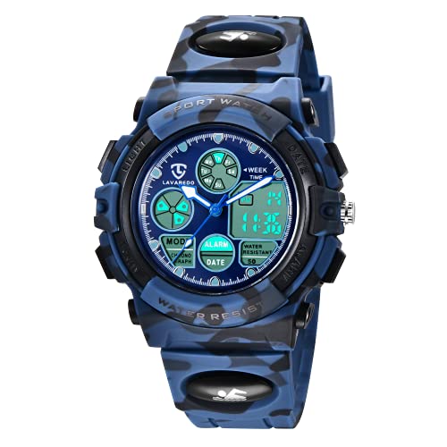 aswan watch Digitaluhr Kinder Mädchen Jungen mit Wecker,Stoppuhr,LED Licht,Datum-Sport Armbanduhr mit Silikonarmband von aswan watch