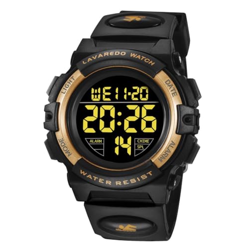 aswan watch Digitaluhr Kinder Mädchen Jungen mit Wecker,Stoppuhr,LED Licht,Datum-Sport Armbanduhr mit Silikonarmband von aswan watch