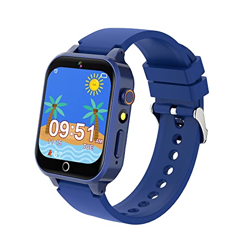 aswan watch Kinderuhr mit Kamera,Video,Stimme aufnehmen,Schrittzähler,Spiele,Wecker,Timer,Stoppuhr – Lernuhr – Kinderspielzeug – Smartwatch von aswan watch