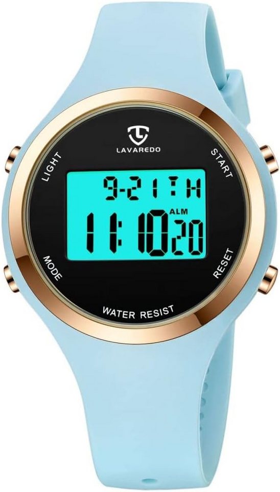 aswan watch mit Bandlängenanpassung Watch, Multifunktionale mit Kalender, Stoppuhr, Alarm und mehr, Kombiniert von aswan watch