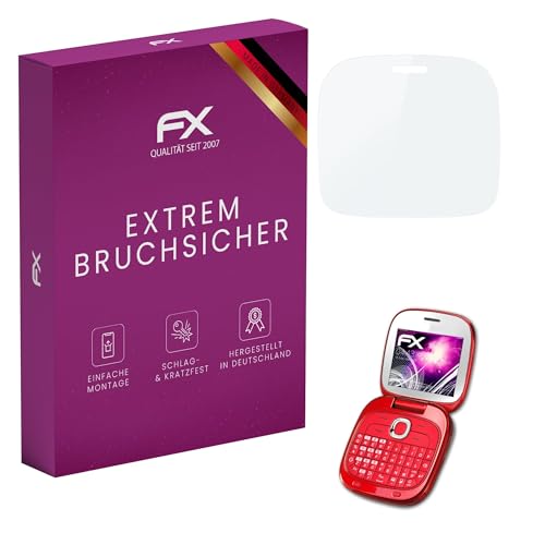 atFoliX Glasfolie kompatibel mit Alcatel One Touch Glam 810D Panzerfolie, 9H Hybrid-Glass FX Schutzpanzer Folie von atFoliX