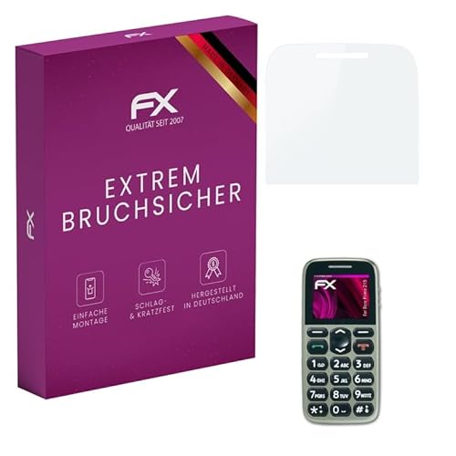 atFoliX Glasfolie kompatibel mit Doro Primo 215 Panzerfolie, 9H Hybrid-Glass FX Schutzpanzer Folie atFoliX Glasfolie kompatibel mit Doro Primo 215 Panzerfolie, 9H Hybrid-Glass FX Schutzpanzer Folie von atFoliX