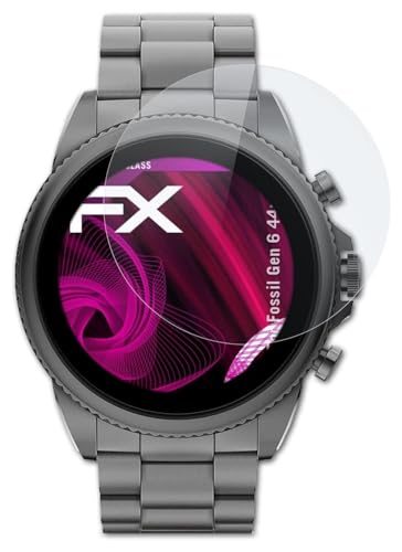 atFoliX Glasfolie kompatibel mit Fossil Gen 6 44mm Panzerfolie, 9H Hybrid-Glass FX Schutzpanzer Folie atFoliX Glasfolie kompatibel mit Fossil Gen 6 44mm Panzerfolie, 9H Hybrid-Glass FX Schutzpanzer Folie von atFoliX