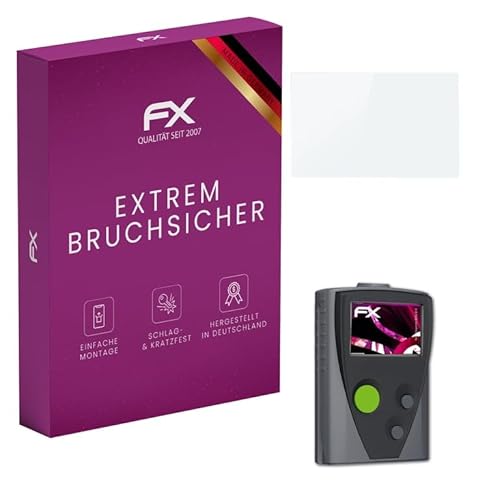 atFoliX Glasfolie kompatibel mit Swissphone BOSS 915 Panzerfolie, 9H Hybrid-Glass FX Schutzpanzer Folie von atFoliX