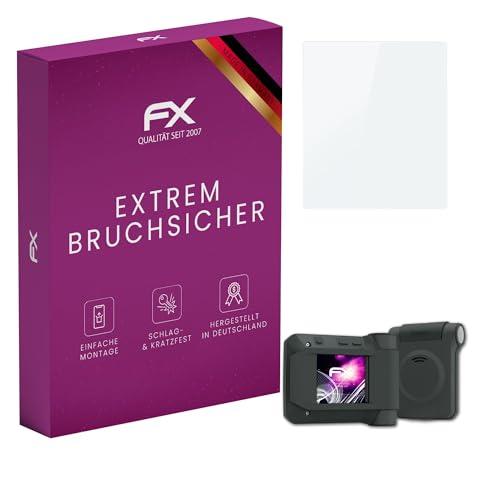 atFoliX Glasfolie kompatibel mit Swissphone s.QUAD X35 Panzerfolie, 9H Hybrid-Glass FX Schutzpanzer Folie von atFoliX