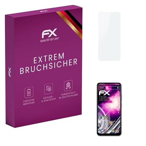 atFoliX Glasfolie kompatibel mit Xiaomi Redmi Note 12S Panzerfolie, 9H Hybrid-Glass FX Schutzpanzer Folie von atFoliX