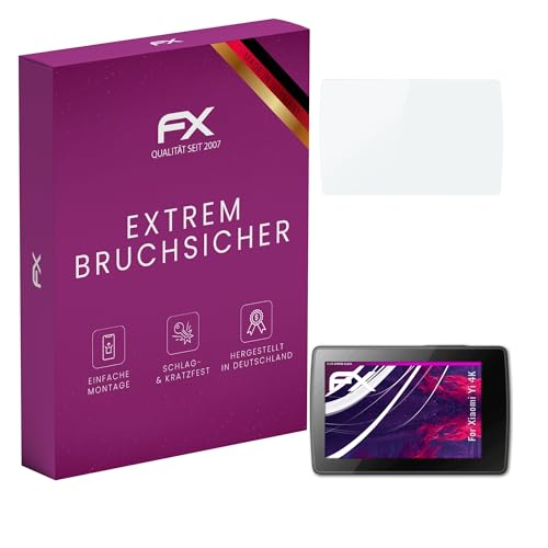 atFoliX Glasfolie kompatibel mit Xiaomi Yi 4K Panzerfolie, 9H Hybrid-Glass FX Schutzpanzer Folie von atFoliX