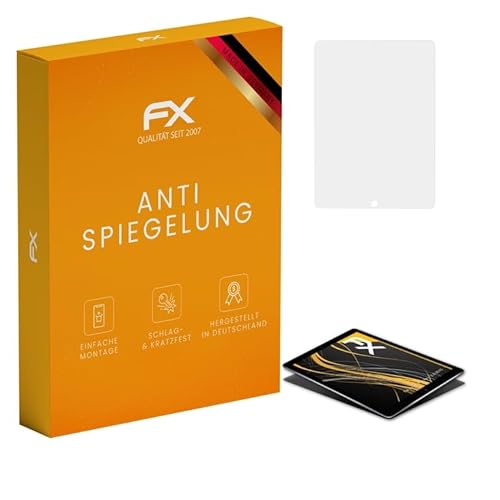 atFoliX Panzerfolie kompatibel mit Apple iPad Pro 12,9 2015 Schutzfolie, entspiegelnde und stoßdämpfende FX Folie (2X) von atFoliX