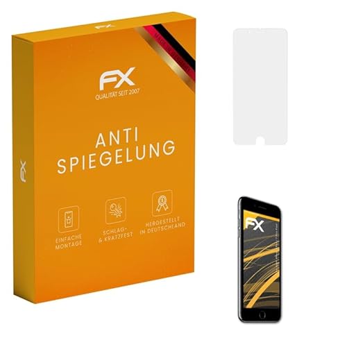 atFoliX Panzerfolie kompatibel mit Apple iPhone 8 Plus / 7 Plus Front Schutzfolie, entspiegelnde und stoßdämpfende FX Folie (3X) von atFoliX