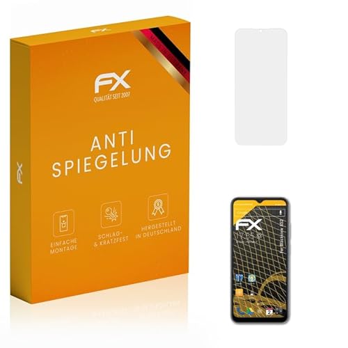 atFoliX Panzerfolie kompatibel mit Blackview A52 Schutzfolie, entspiegelnde und stoßdämpfende FX Folie (3X) von atFoliX