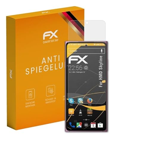 atFoliX Panzerfolie kompatibel mit HMD Skyline Schutzfolie, entspiegelnde und stoßdämpfende FX Folie (3X) von atFoliX