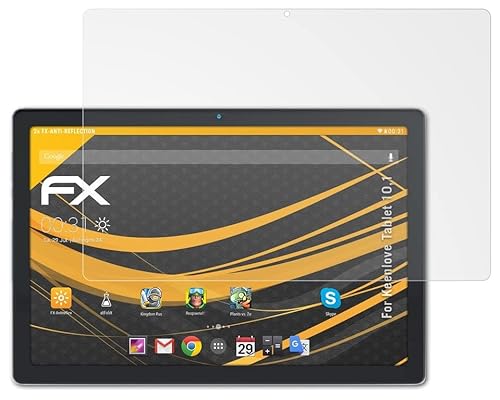 atFoliX Panzerfolie kompatibel mit Keenlove Tablet 10,1 Schutzfolie, entspiegelnde und stoßdämpfende FX Folie (2X) von atFoliX