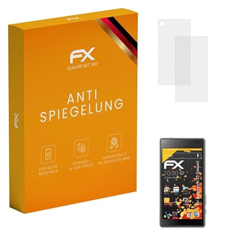 atFoliX Panzerfolie kompatibel mit Sony Xperia Z5 Compact Schutzfolie, entspiegelnde und stoßdämpfende FX Folie (3er Set) von atFoliX