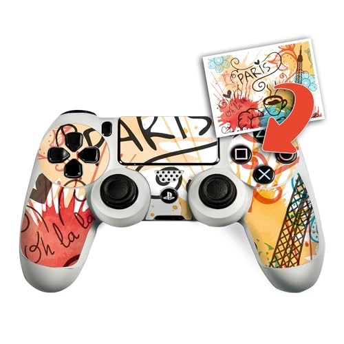 atFoliX Personalisierbare Designfolie kompatibel mit Sony Playstation 4 Controller - gestalte deinen Skin Aufkleber im Custom-Konfigurator einfach selbst von atFoliX