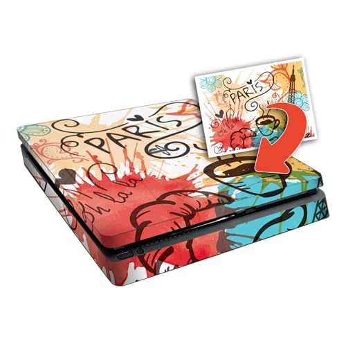 atFoliX Personalisierbare Designfolie kompatibel mit Sony Playstation 4 Slim - gestalte deinen Skin Aufkleber im Custom-Konfigurator einfach selbst atFoliX Personalisierbare Designfolie kompatibel mit Sony Playstation 4 Slim - gestalte deinen Skin Aufkleber im Custom-Konfigurator einfach selbst von atFoliX