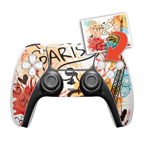 atFoliX Personalisierbare Designfolie kompatibel mit Sony Playstation 5 Controller - gestalte deinen Skin Aufkleber im Custom-Konfigurator einfach selbst von atFoliX