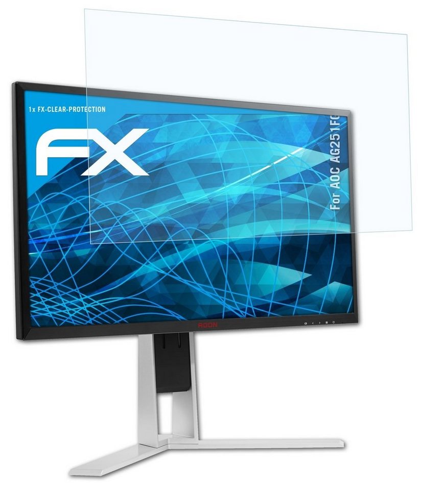 atFoliX Schutzfolie Displayschutz für AOC AG251FG, Ultraklar und hartbeschichtet von atFoliX