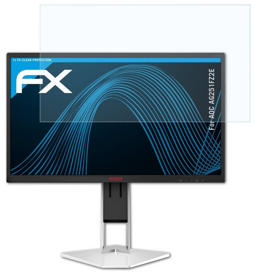 atFoliX Schutzfolie Displayschutz für AOC AG251FZ2E, Ultraklar und hartbeschichtet von atFoliX