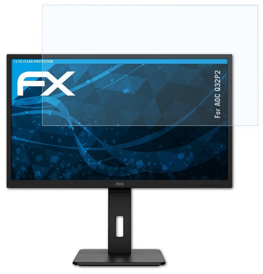 atFoliX Schutzfolie Displayschutz für AOC Q32P2, Ultraklar und hartbeschichtet von atFoliX