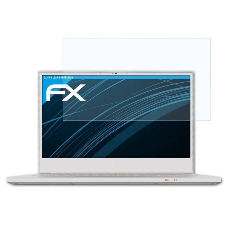atFoliX Schutzfolie Displayschutz für Acer ConceptD 3 Pro CN315-72P, (2 Folien), Ultraklar und hartbeschichtet von atFoliX