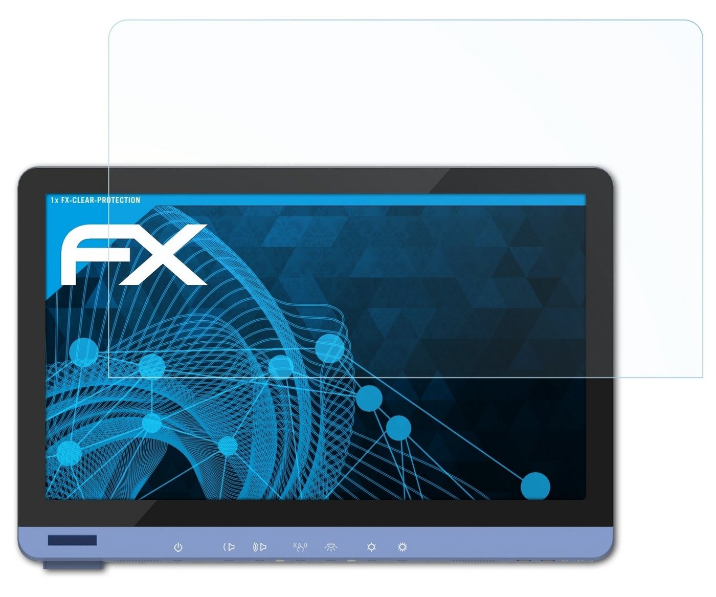 atFoliX Schutzfolie Displayschutz für Advantech POC-624, Ultraklar und hartbeschichtet von atFoliX