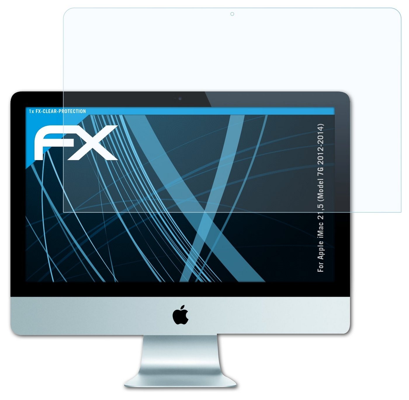 atFoliX Schutzfolie Displayschutz für Apple iMac 21,5 (Model 7G), Ultraklar und hartbeschichtet von atFoliX