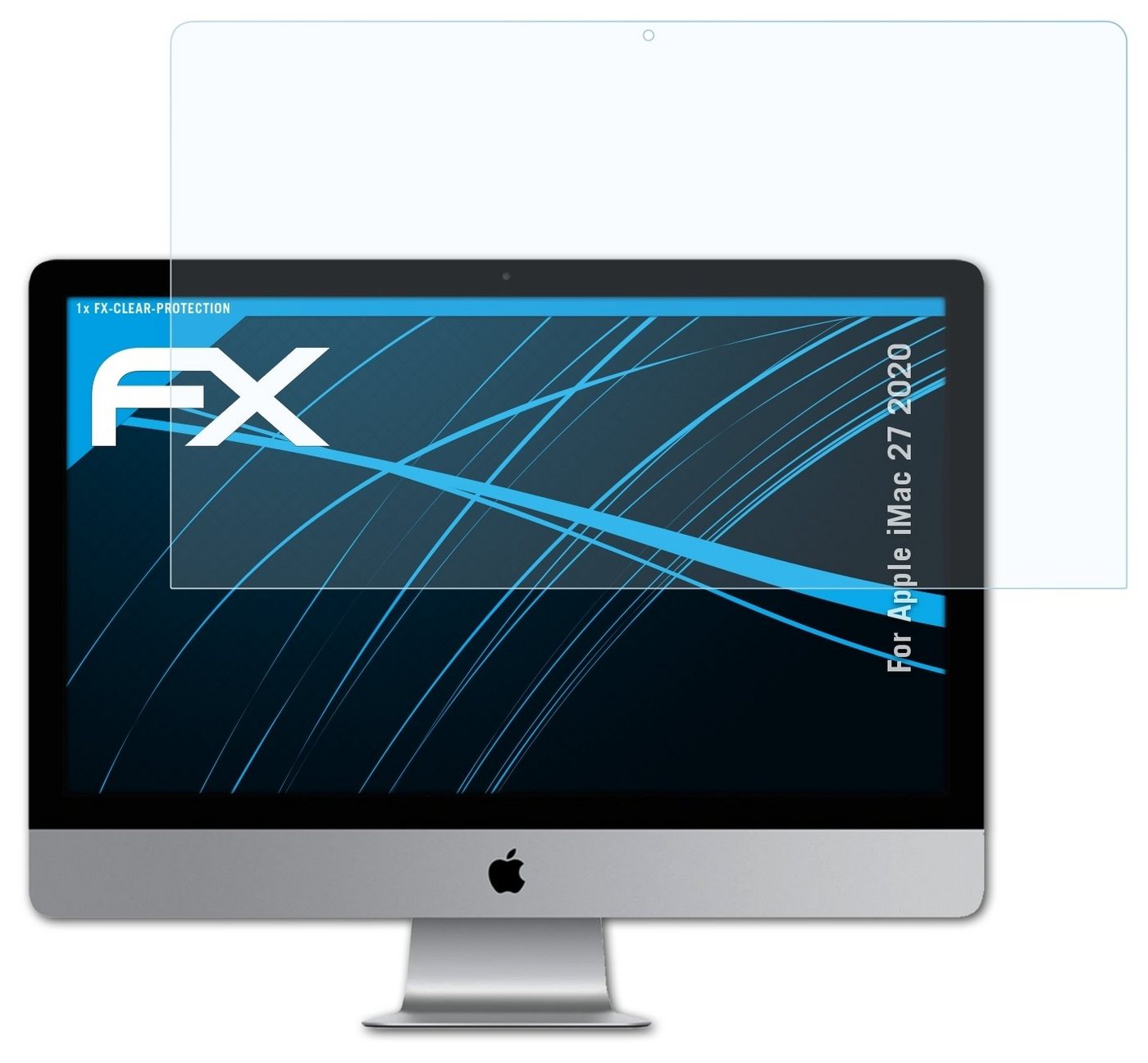 atFoliX Schutzfolie Displayschutz für Apple iMac 27 2020, Ultraklar und hartbeschichtet von atFoliX