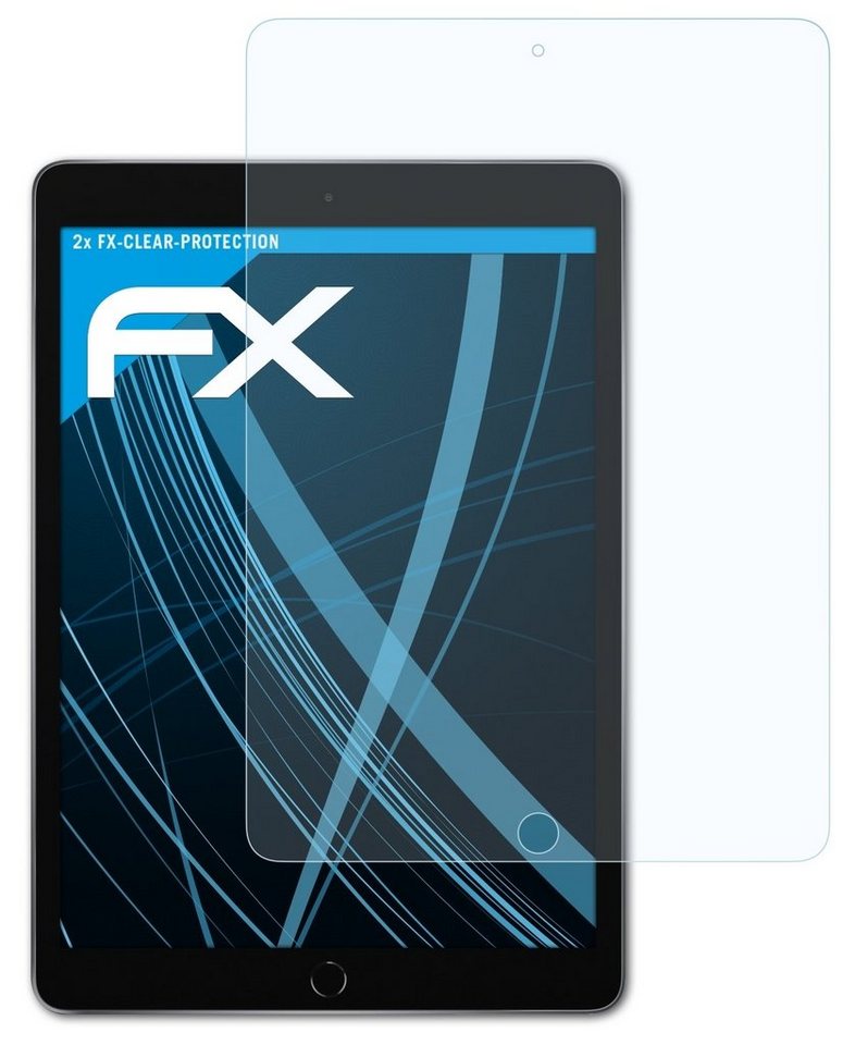 atFoliX Schutzfolie Displayschutz für Apple iPad 2020, (2 Folien), Ultraklar und hartbeschichtet von atFoliX