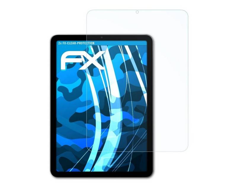 atFoliX Schutzfolie Displayschutz für Apple iPad Air 2022, (2 Folien), Ultraklar und hartbeschichtet von atFoliX