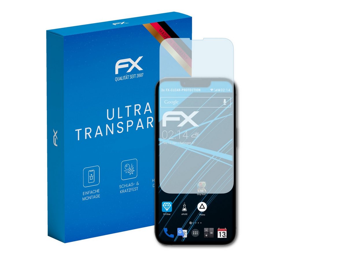 atFoliX Schutzfolie Displayschutz für Apple iPhone 16e, (3 Folien), Ultraklar und hartbeschichtet von atFoliX