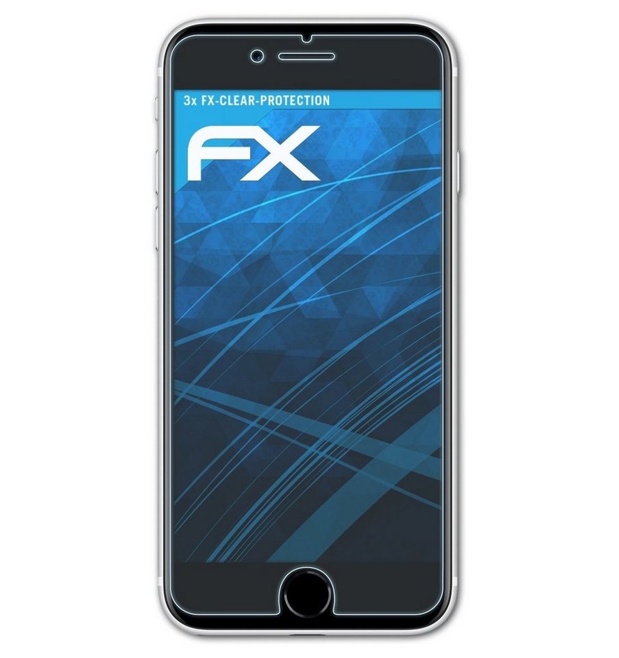 atFoliX Schutzfolie Displayschutz für Apple iPhone SE 2020, (3 Folien), Ultraklar und hartbeschichtet von atFoliX