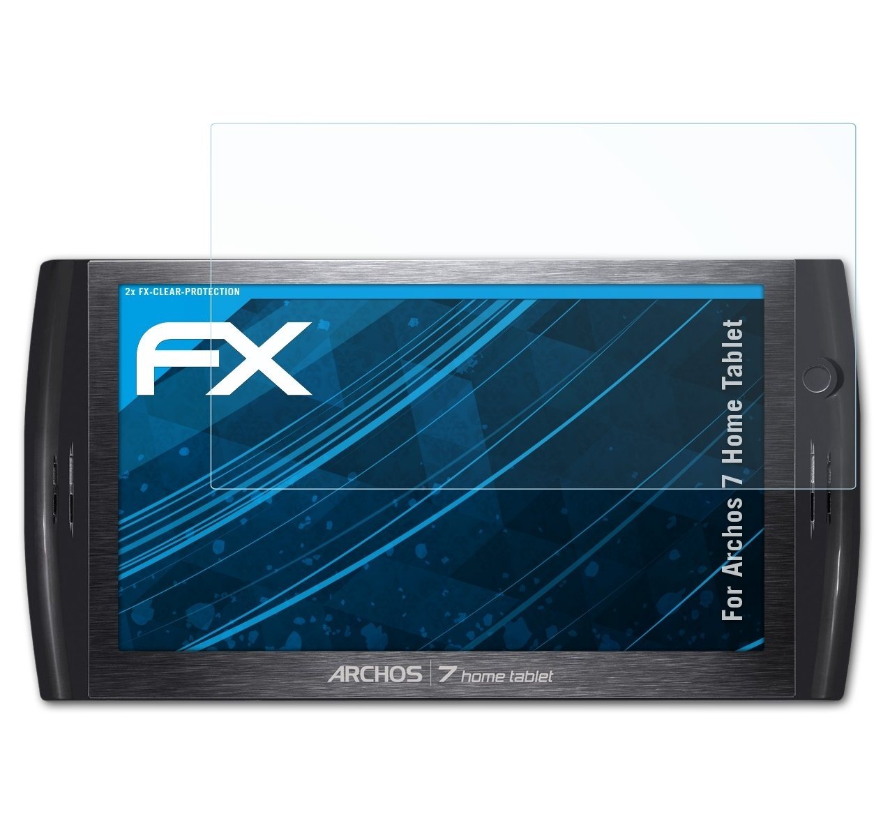 atFoliX Schutzfolie Displayschutz für Archos 7 Home Tablet, (2 Folien), Ultraklar und hartbeschichtet von atFoliX