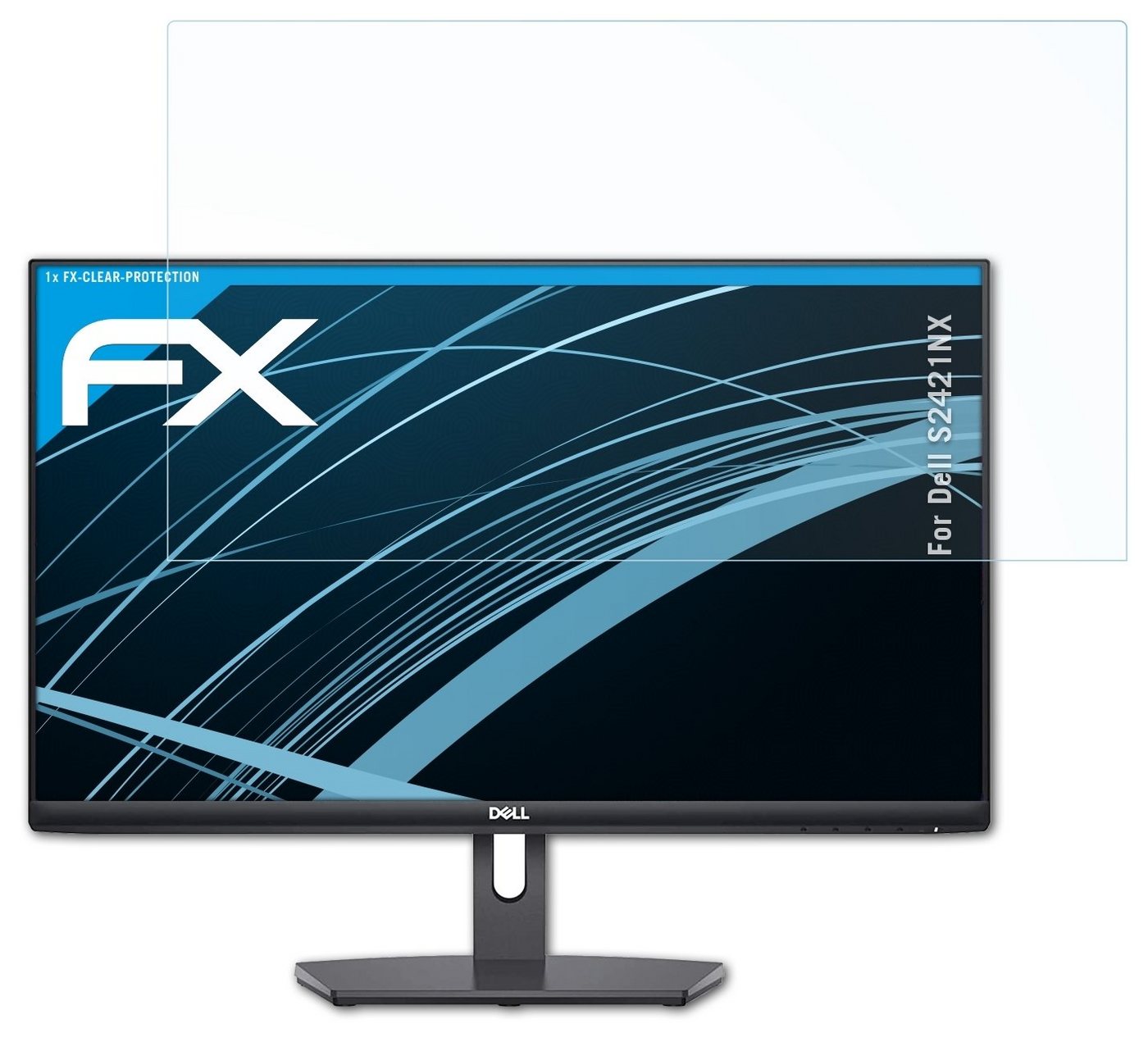 atFoliX Schutzfolie Displayschutz für Dell S2421NX, Ultraklar und hartbeschichtet von atFoliX