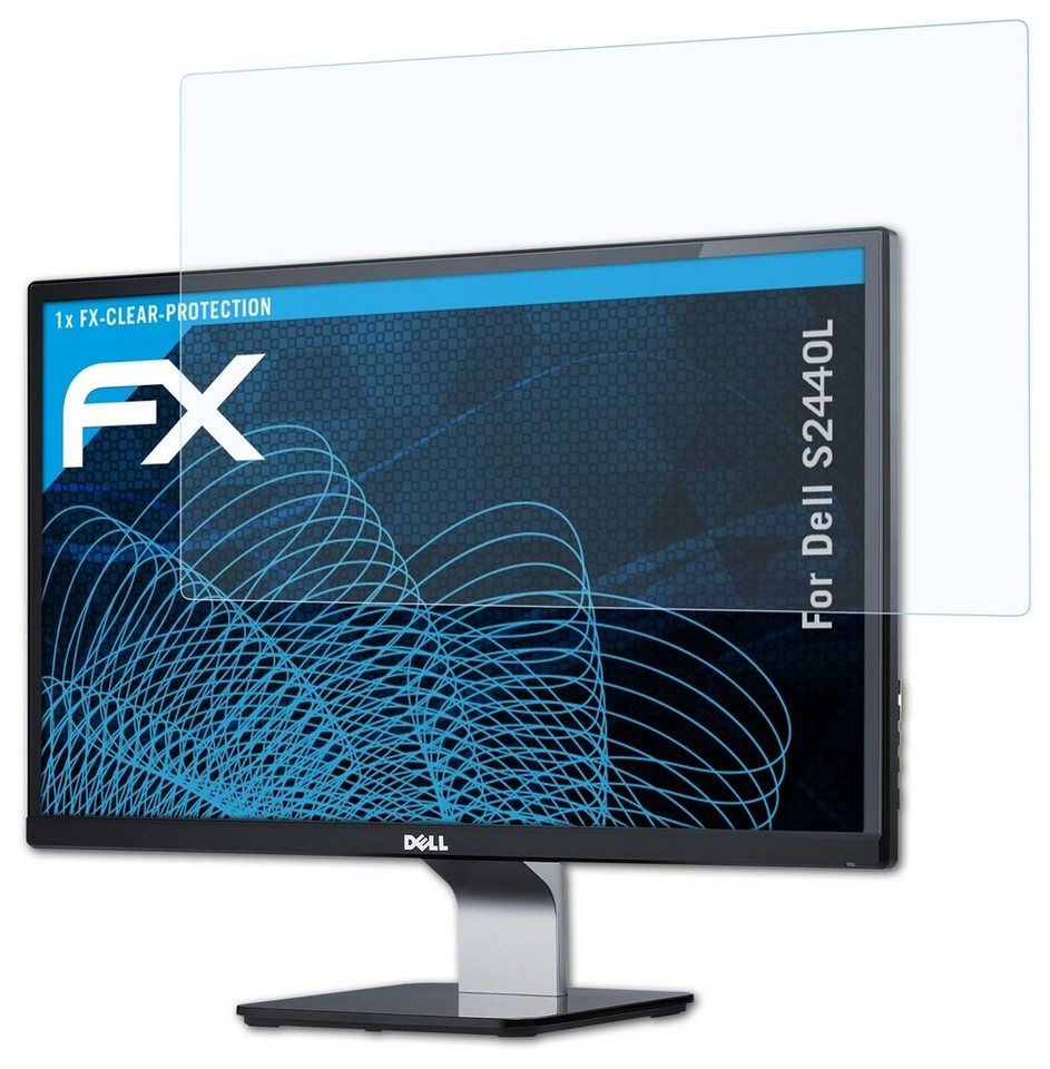 atFoliX Schutzfolie Displayschutz für Dell S2440L, Ultraklar und hartbeschichtet von atFoliX