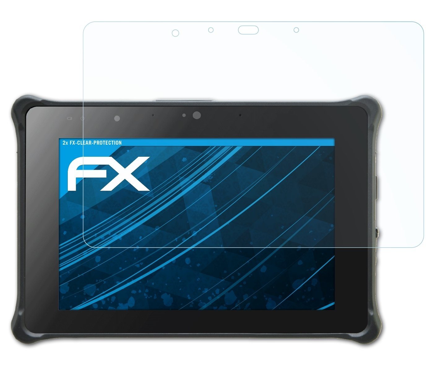 atFoliX Schutzfolie Displayschutz für Durabook R8 Tablet, (2 Folien), Ultraklar und hartbeschichtet von atFoliX