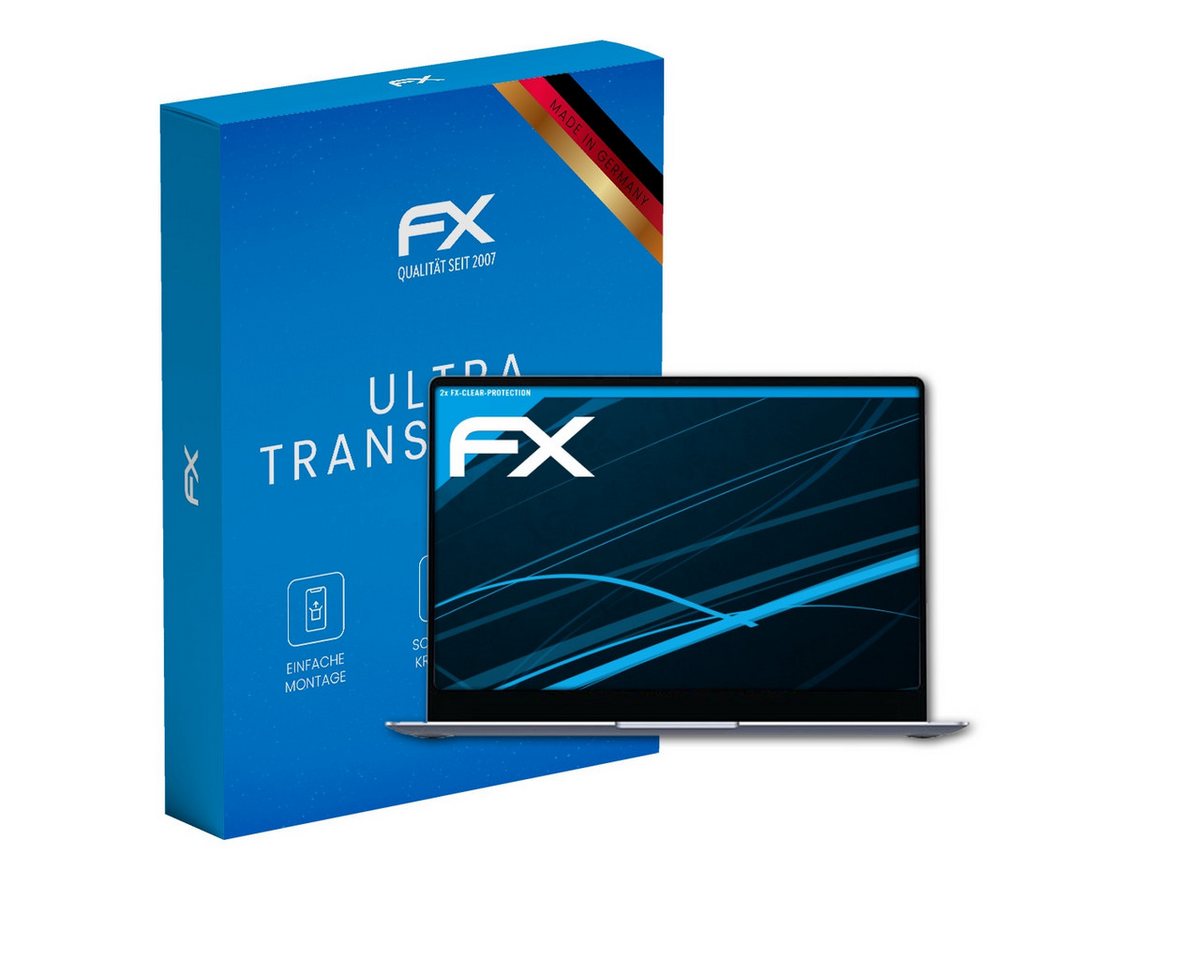 atFoliX Schutzfolie Displayschutz für Galaxy Book4 Edge 16 Inch, (2 Folien), Ultraklar und hartbeschichtet von atFoliX