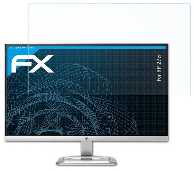 atFoliX Schutzfolie Displayschutz für HP 27er, Ultraklar und hartbeschichtet von atFoliX
