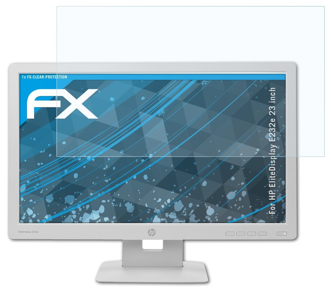 atFoliX Schutzfolie Displayschutz für HP EliteDisplay E232e 23 inch, Ultraklar und hartbeschichtet von atFoliX