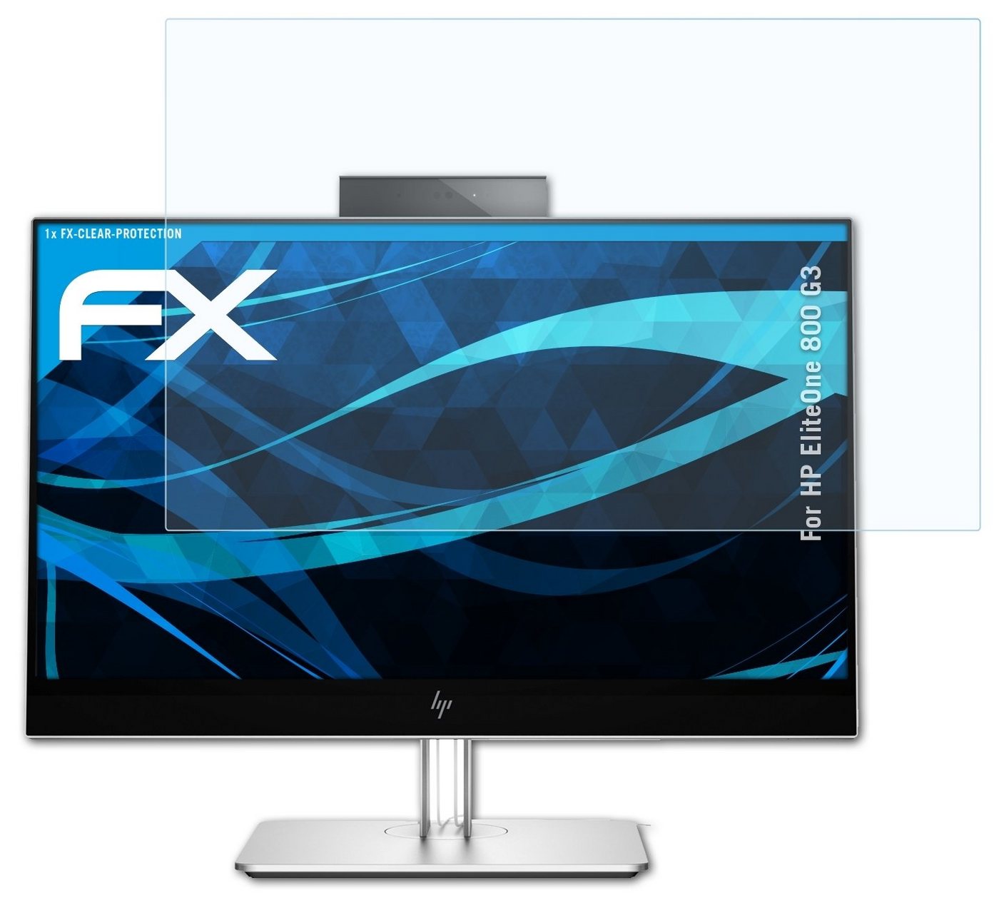 atFoliX Schutzfolie Displayschutz für HP EliteOne 800 G3, Ultraklar und hartbeschichtet von atFoliX