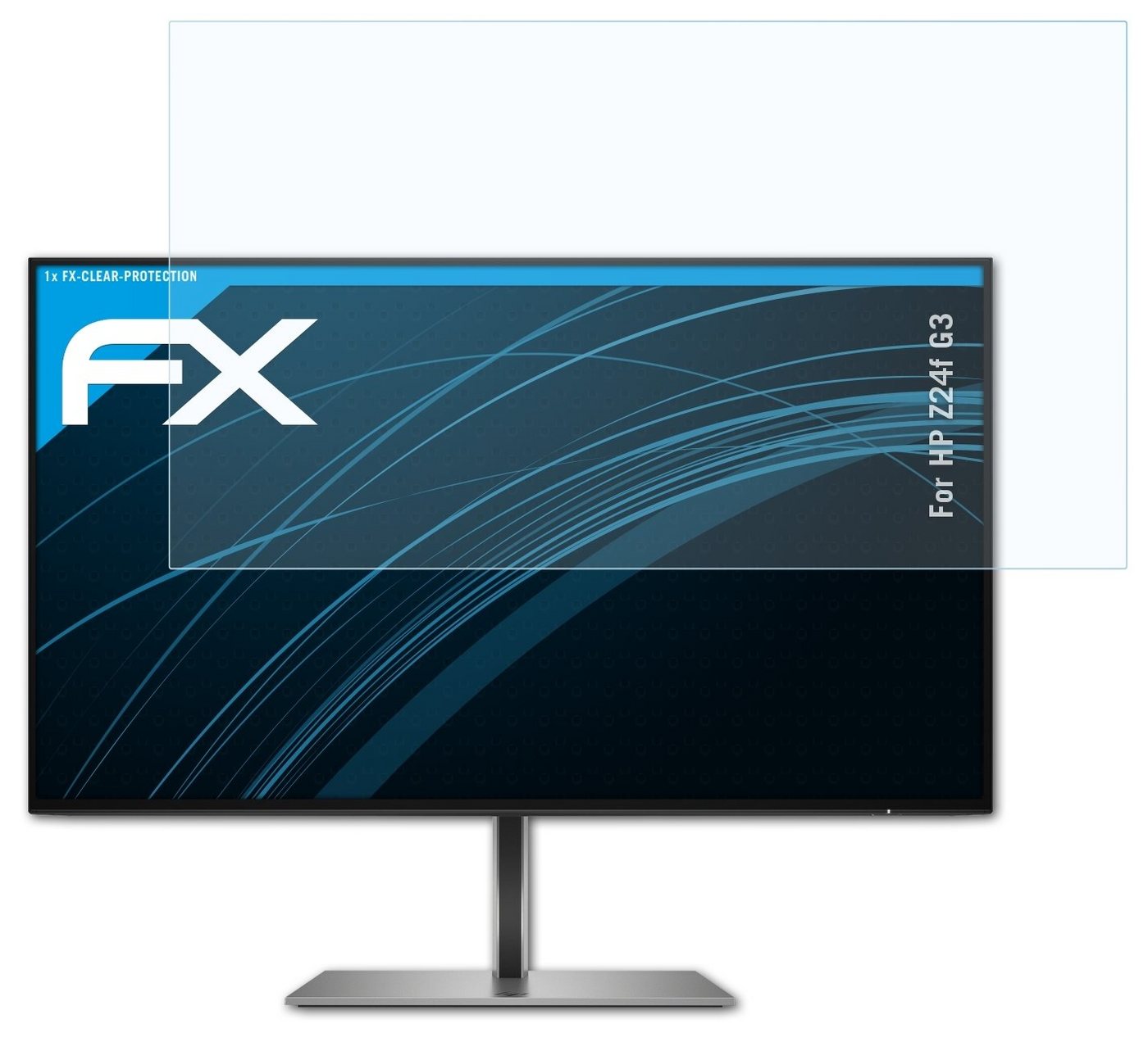 atFoliX Schutzfolie Displayschutz für HP Z24f G3, Ultraklar und hartbeschichtet von atFoliX