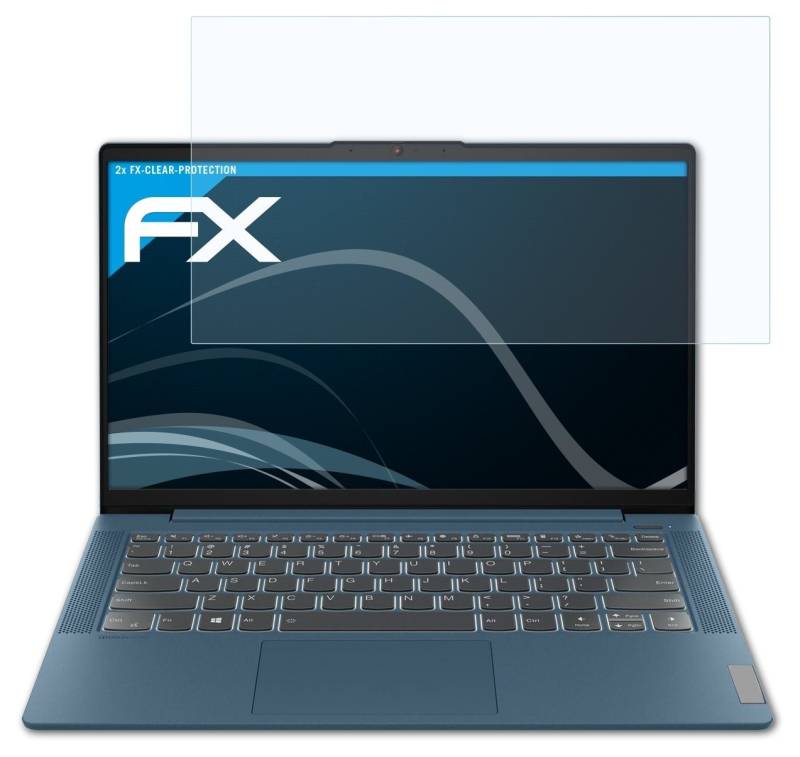 atFoliX Schutzfolie Displayschutz für Lenovo IdeaPad 5i 14 inch, (2 Folien), Ultraklar und hartbeschichtet von atFoliX