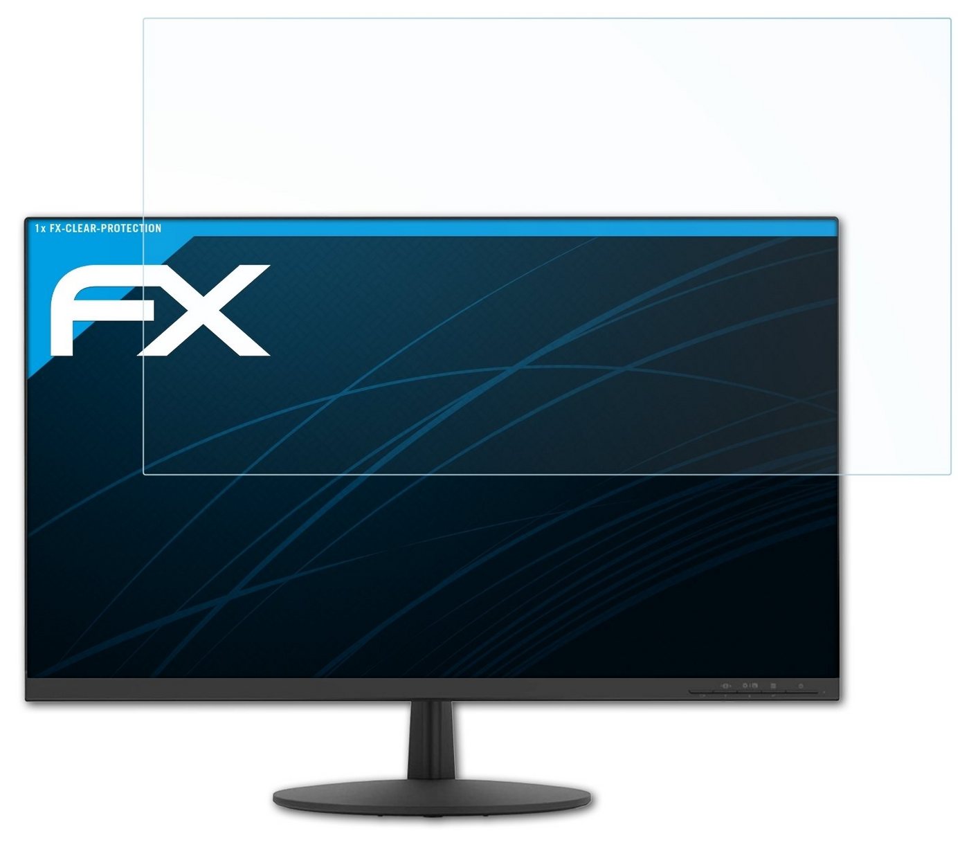 atFoliX Schutzfolie Displayschutz für Lenovo L27q-30, Ultraklar und hartbeschichtet von atFoliX